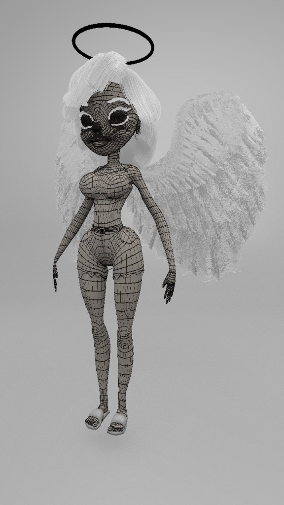 Ellie the Angel in 3D preview image 5